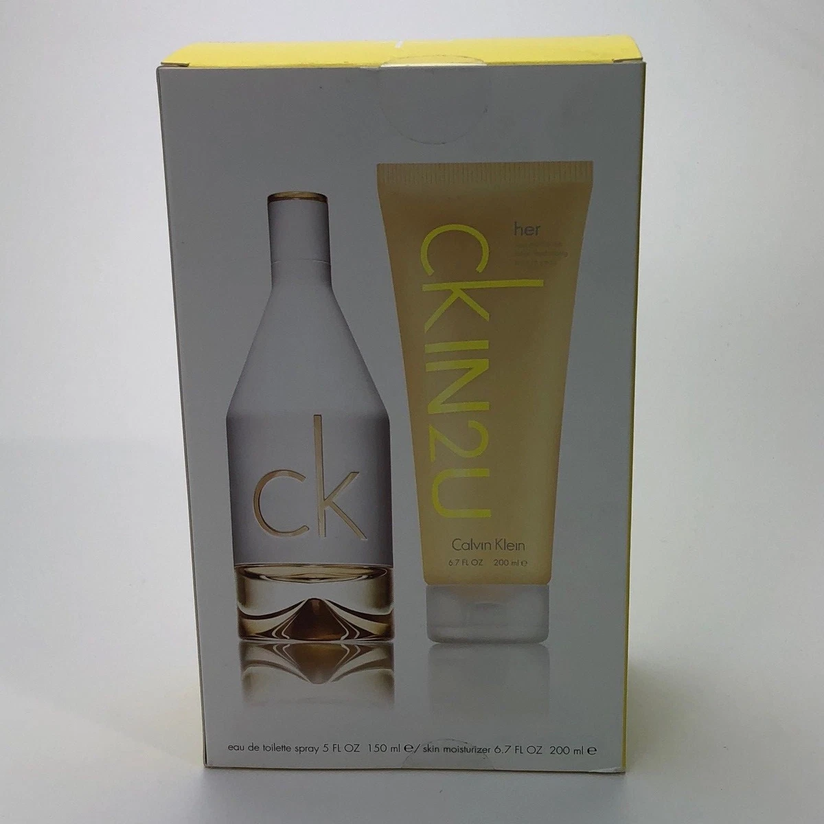 CALVIN KLEIN CKIN2U GIFT SET WITH 150ml EAU DE TOILETTE & 200ml SKIN  MOISTURIZER | eBay