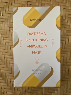 Korean Dewytree DAYDERMA Brightening Ampoule Mask Niacinamide 10 Pack SEALED