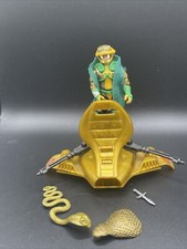 G.I Joe ARAH 1986 Cobra Serpentor & Air Chariot Complete