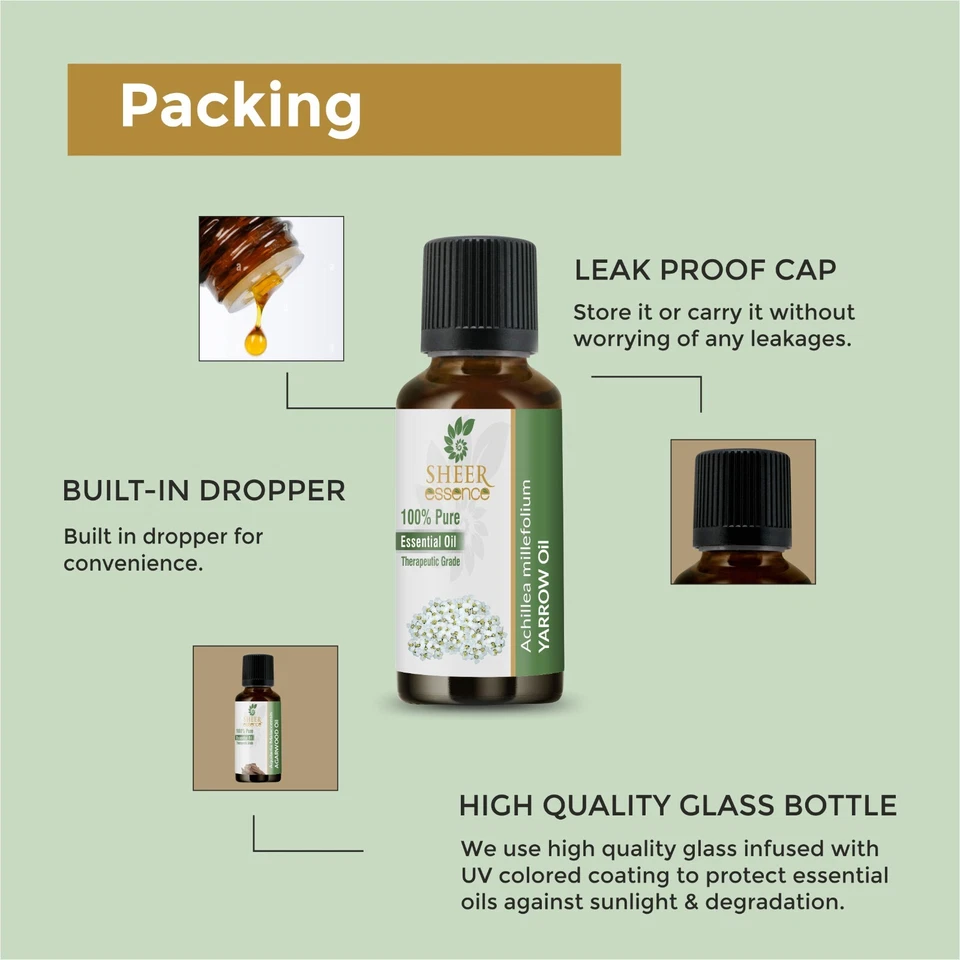 Blue Yarrow Oil-(Achillea Millefolium)-100% Pure Undiluted Essential Therapeutic - Image 2 of 4