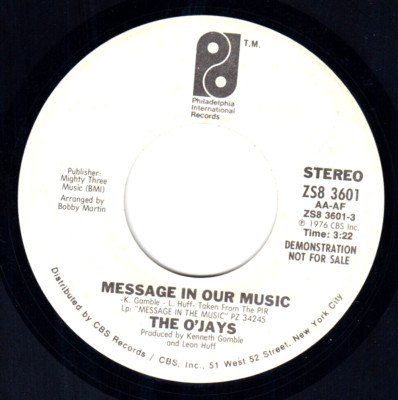The O'Jays Promo 7” 