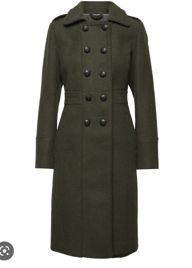 Italian melton military coat discount