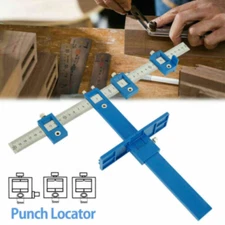 Adjustable Drill Guide Woodworking Jig Dowel Cabinet Punch Locator Template Tool
