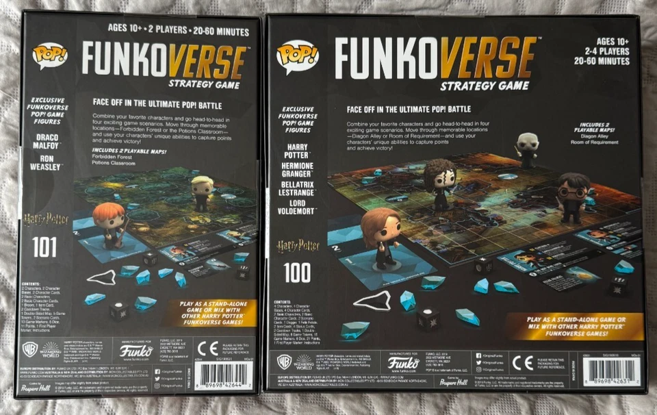 Funko Pop FUNKOVERSE HARRY POTTER Strategy Board Game & Expansion - New & Sealed - Image 2 of 2