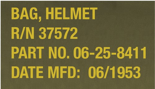 "Classica Borsa Casco Flyers Imbottita Resistente all'Acqua Esercito Militare Tipo 19"" x 19" - Foto 4 di 4