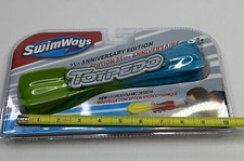 Swimways Toypedo Pool Toy Blue/Green 25th Anniversary New In Sealed Package