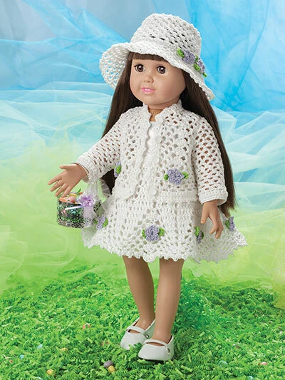Special Occasion Fashions: Crochet Patterns for 18" Dolls: princess, bride, more - Image 4 of 4