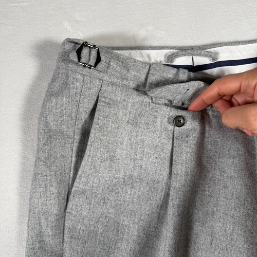 SuitSupply Brentwood Pants Men Size US 38 Gray Vital Barberice Canonico Wool EUC - Picture 6 of 13