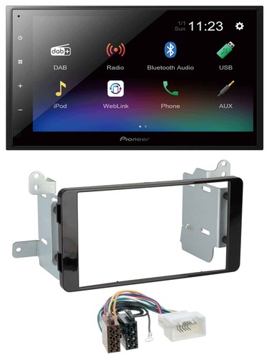 Pioneer USB Bluetooth DAB 2DIN MP3 Autoradio für Fiat Fullback Mitsubishi L200 a