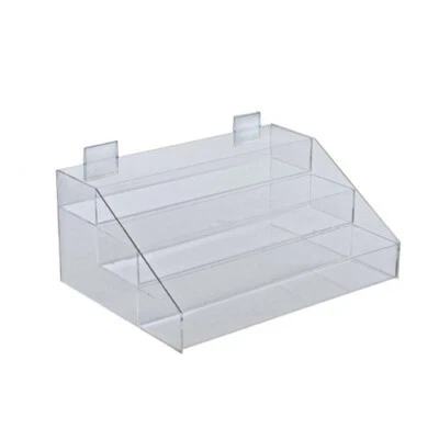 Azar Displays Three-Tier Shelf Counter Step Display, 16" wide
