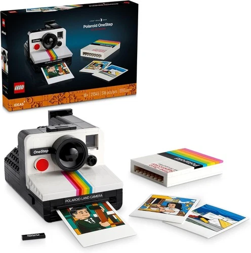 LEGO Ideas Polaroid OneStep SX-70 Camera Building Set for Adults (516-Pieces)