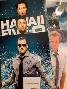 5 8x10 Hawaii Five 0 Autographed Photographs of O'Loughlin, Caan, and Kim