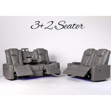 Orlando 3  2  1 Seater  Sofa Set / Electric Recliner/ USB, LED ,Cup Holders/SALE