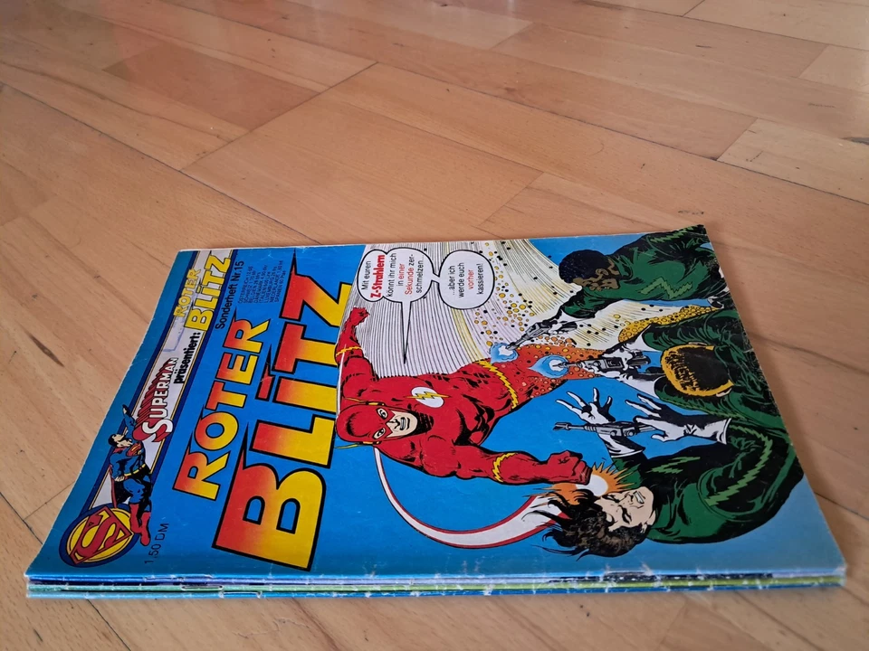 Superman präsentiert Roter Blitz Nr.15, 18, 39, 45 - Konvolut 4 Comichefte Ehapa - Bild 3 von 3