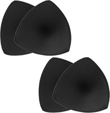 2 Pairs Bra Cups Inserts Triangle Sports Push Up Breast Bra...