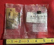 NEW Baldwin Adjustable Roller Catch 0440-030 Polished Brass W/ Hardware