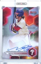 2023 Topps Bowman Best Nikau Pouaka-Grego Best 2023 Auto Phillies