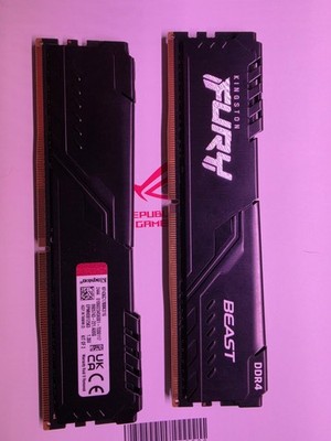 2 - Kingston FURY Beast 16GB (2 x 8GB) PC4-28800 (DDR4-3600)  KF436C17BBK2/16
