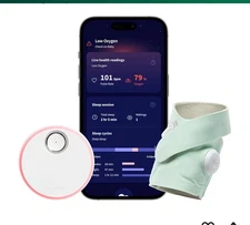 Owlet Dream Sock FDA Cleared Smart Baby Monitor Mint