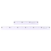 2 StüCk Lineal 6/12 Zoll (15/30Cm) FüR Aluminium Lineale Hellviolett