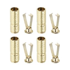 Shoelace Tips 4Pcs Shoelace Head Tips for Shoes String Light Gold Tone Style a