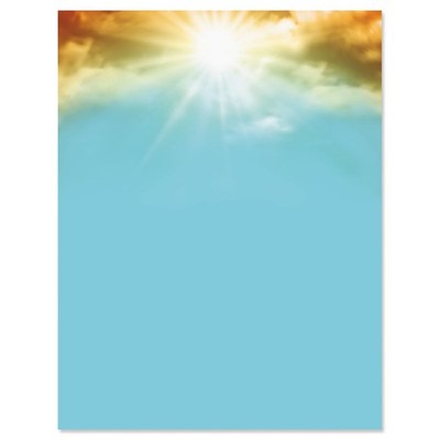 25 PCS Sunrise Easter Decorative Letter Paper Religious Christian 8.5x11 In