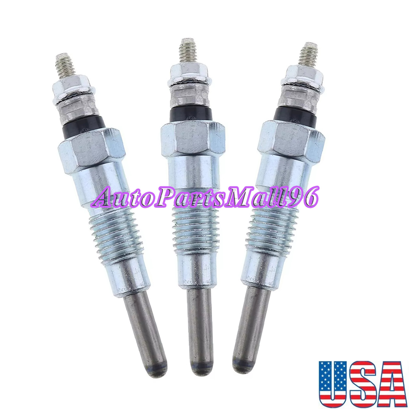 3 pcs/lot Glow Plug 15261-65510 for Bobcat Kubota V1100, D600, Z600, Z500 B2500D
