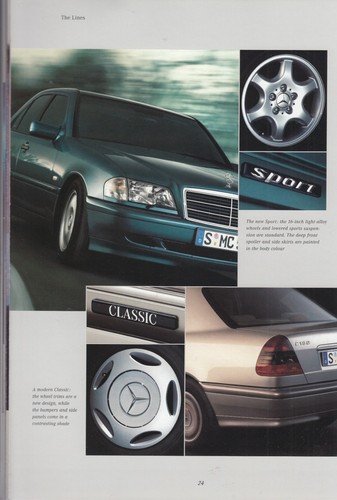 1998 MERCEDES BENZ C-CLASS Prestige 48p Brochure C200 C230 Kompressor C240 C280 - Picture 4 of 5