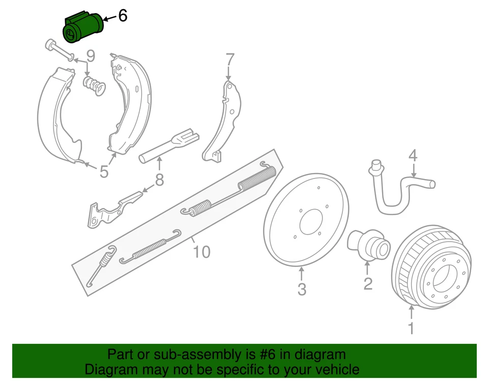 Genuine GM Rear Drum Brake Wheel Cylinder 19213345 - Image 4 of 4