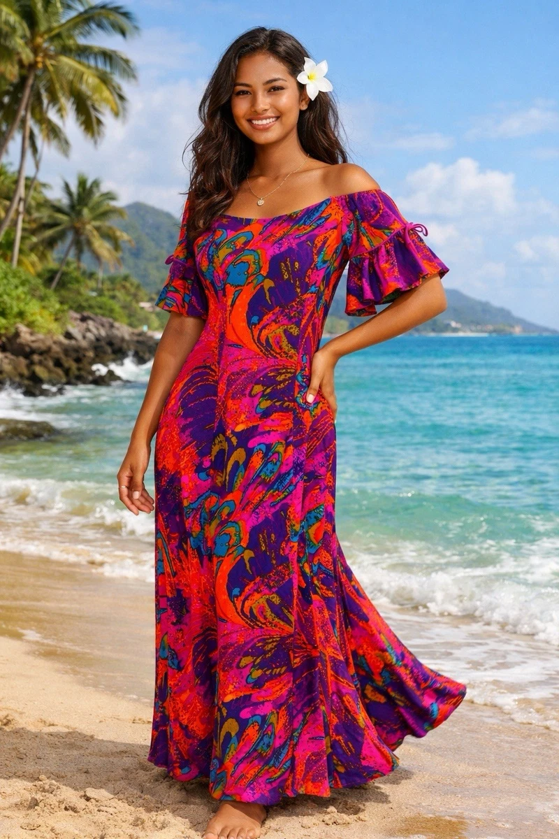 Acrylic Hawaiian Vintage Dresses for Women for sale | eBay
