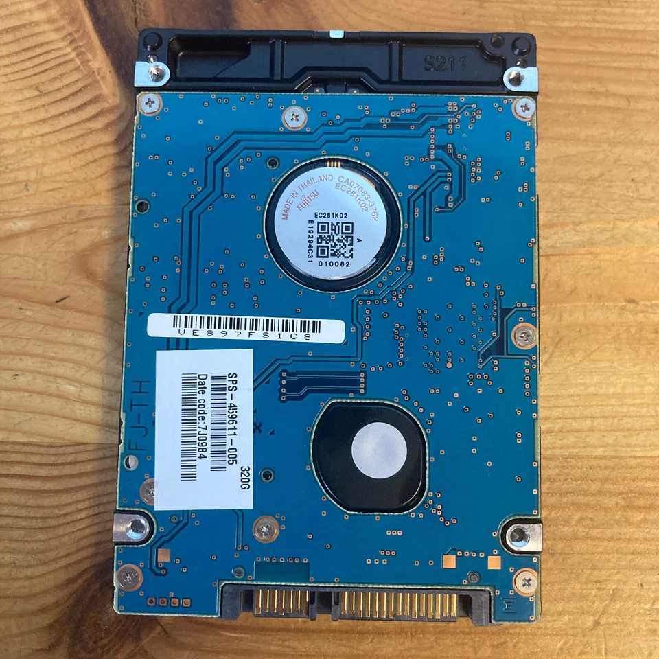 Fujitsu 320GB 5400RPM Laptop Hard Drive 2.5" HDD [MJA2320BH] SATA, PN 514076-001 - Image 3 of 4