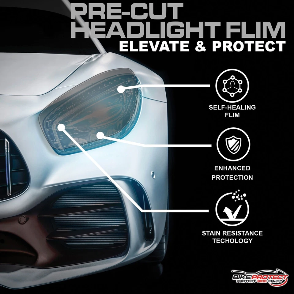 Kit Tinta Fari Pretagliati per Mini Clubman F54 Pellicola PPF Fumè Autoguarigione - Immagine 2 di 4