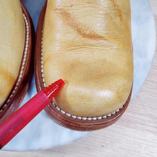 Botas banana vintage años 70 Frye Campus para mujer 8 B amarillas 14L punta cuadrada occidentales - Imagen 15 de 16