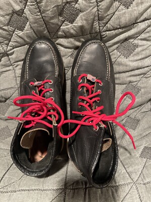 RED WING Boots Heritage Lace-Up Harness Leather Black Men