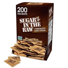 Sugar In The Raw Turbinado Cane Sugar Packets, 200 Count