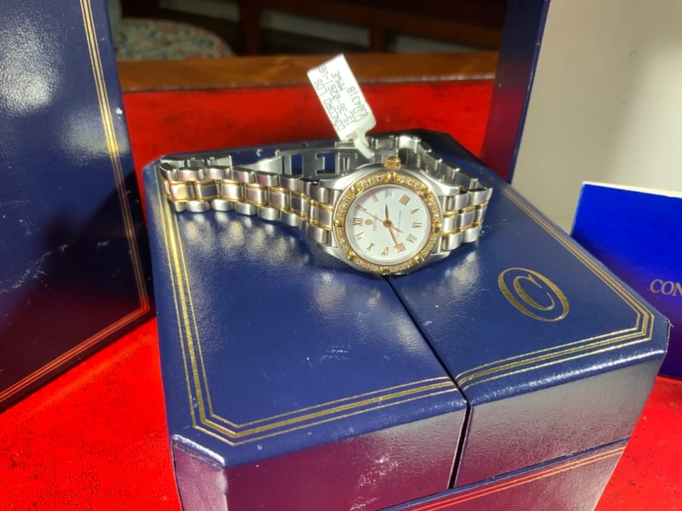 Concord Steeplechase Armbanduhr Mit Diamant Lünette 15-36-262 - Bild 3 von 4