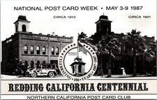National Post Card Week May 3-9 1987 Redding California Advertising Postcard