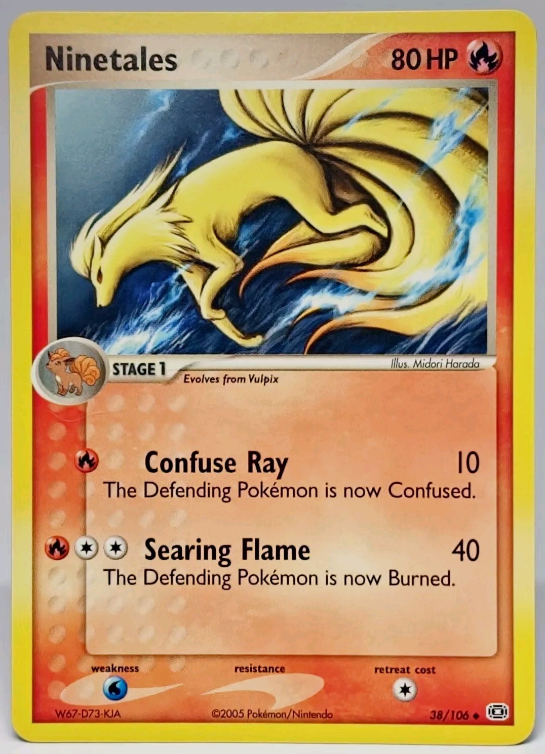 Pokémon TCG Ninetales EX Emerald 38/106 Regular Uncommon NM