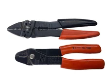 T&B THOMAS & BETTS WIRE CRIMPER / STRIPPER WT1000 & VACO 1963 PLIERS