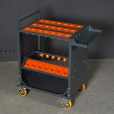 CAT40 CNC Tool Holder BT40 CNC Tool Cart Stor with Wheels for Warehouse Factory