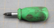 Witte GREEN Handle #2 Phillips Screwdriver Short Stubby Germany