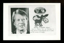 Political President real photo postcard RPPC Jimmy Carter Vintage