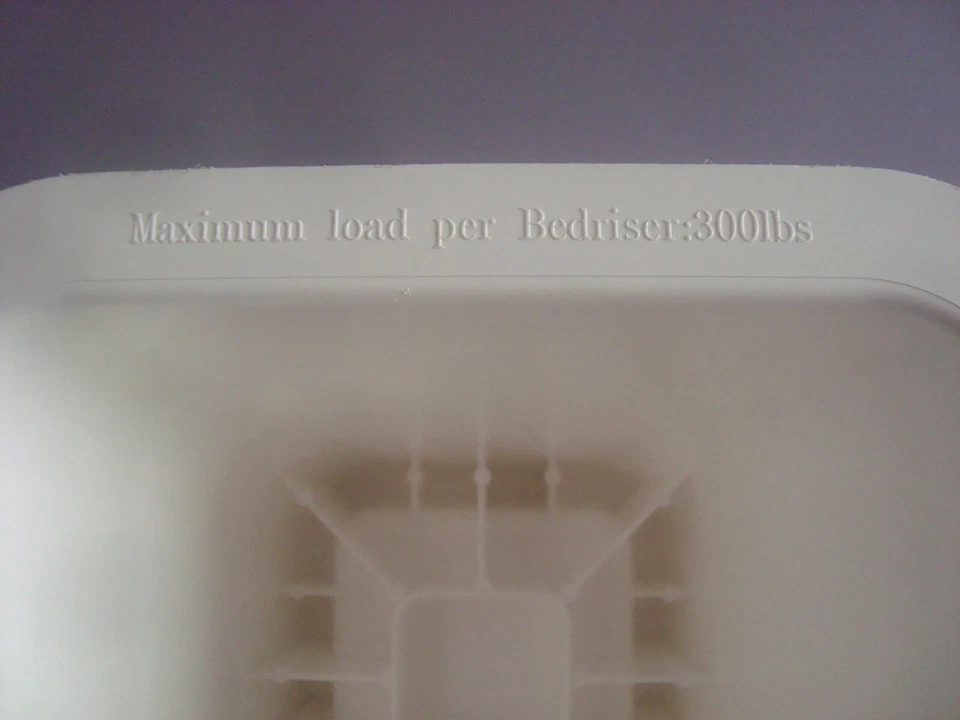 IKEA BED FRAME LIFTER  4 WHITE  6 INCH  NEW OUT OF BOX STURDY  - Image 3 of 4