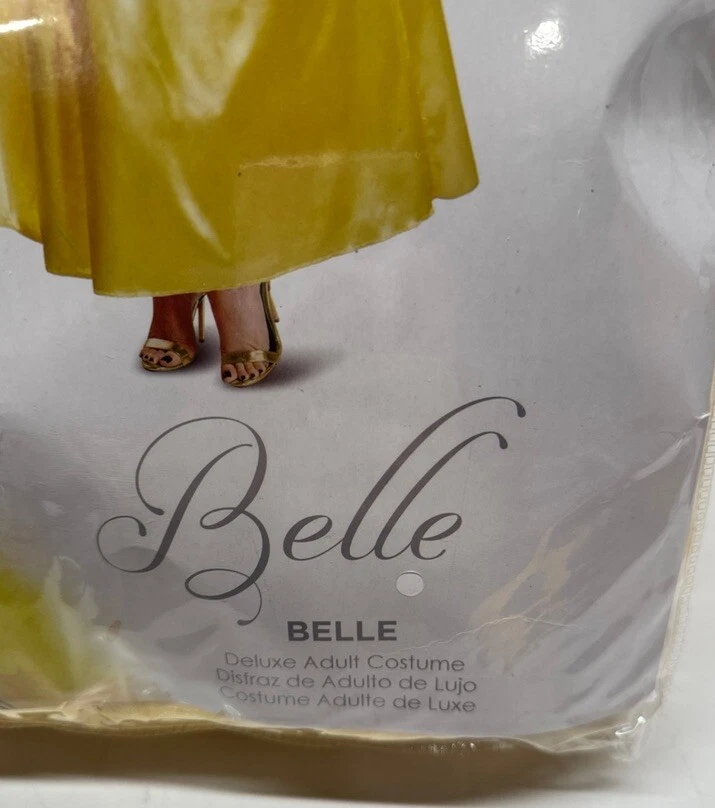Disfraz Belle Deluxe Clásico Disney Princesa Belleza Halloween Adulto Foto 3 de 4