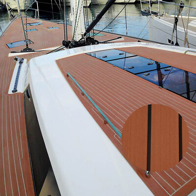 Multi-Color EVA Foam Boat Decking - Faux Teak Marine Flooring Mat, Waterproof & Non-Slip