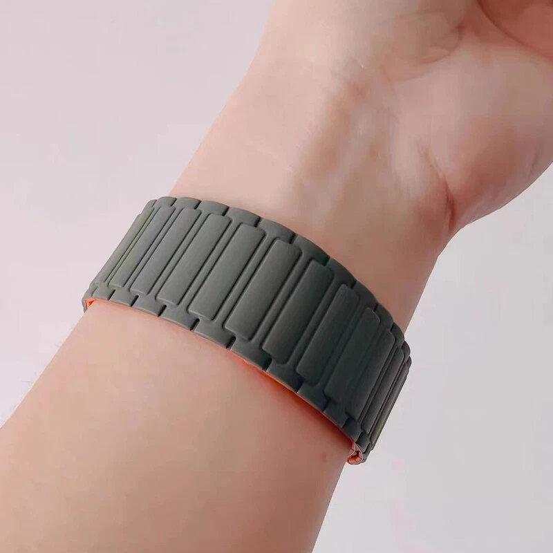 Correa deportiva magnética correa de silicona para Apple Watch Ultra 3 11 10 9 8 7 6 5 49MM Foto 3 de 4