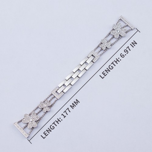 For Huawei Watch 3Pro/GT3GT2 Ladies Bling Band Diamond Bracelet Steel Strap 22mm - Picture 4 of 18