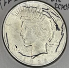 1922 D Peace Silver Dollar Unc With Multiple Obverse Die Cracks see pictures