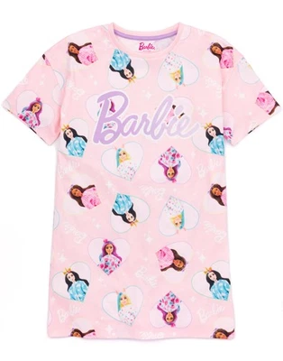 Chemise de nuit rose à manches courtes Barbie Filles - Photo 1/4