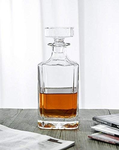 Godinger Clarion Square Whiskey Decanter with Glass Stopper for Wine,... - Picture 4 of 7